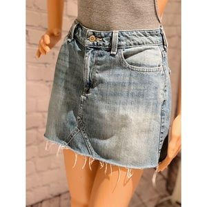 Hollister High Rise Jean Skirt